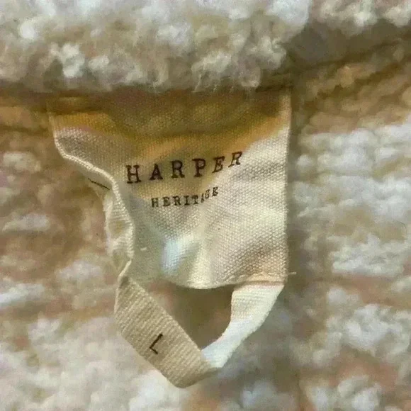 Harper Heritage cozy button up fleece jacket - Picture 2 of 4